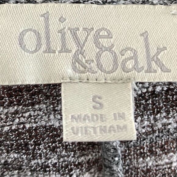 OLIVE & OAK DOLMAN SLEEVE GRAY MARLED KNIT SWEATER TOP SIZE SMALL - Picture 4 of 6